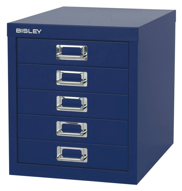 Bisley Meerladenkast 5 Lades Blauw 279 x 380 x 325 mm