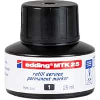 edding Inktnavulling MTK 25 Zwart 25 ml