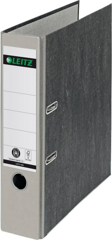 Leitz 180° Breed Classeur A4 82 mm Grijs 2 Ringen 1080 Wolkenmarmer Staand Gerecycled