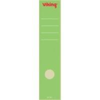 Étiquettes pour dos de classeur Viking 75 mm Vert Longues 10 Unités