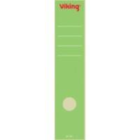 Étiquettes pour dos de classeur Viking 75 mm Vert Longues 10 Unités