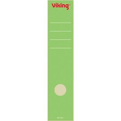 Étiquettes pour dos de classeur Viking 75 mm Vert Longues 10 Unités