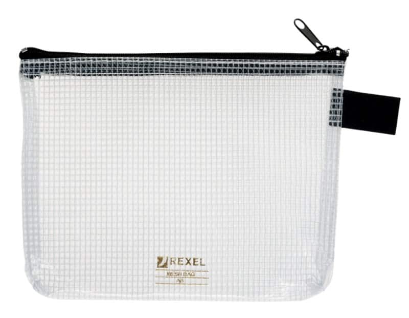 Porte-Documents Rexel Pochette A6 en maille coloris noir Noir 300 Microns 14,8 x 10,5 cm
