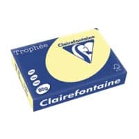 Papier couleur Trophée A4 Clairefontaine Jaune canari 80 g/m² Mat 500 Feuilles