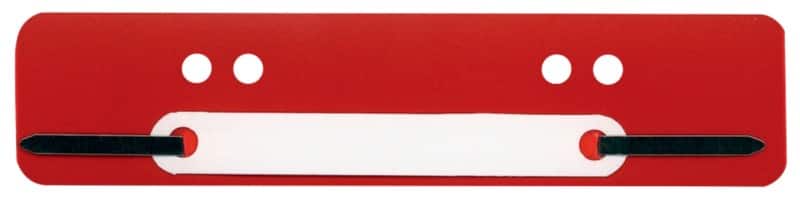 Relieurs de documents polypropylène 3,4 x 15 cm 25 unités Rouge