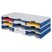 Styro 268-0303.38 Sorteerstation Grijs, blauw C4 Polystyreen 72,3 x 33,1 x 22,3 cm