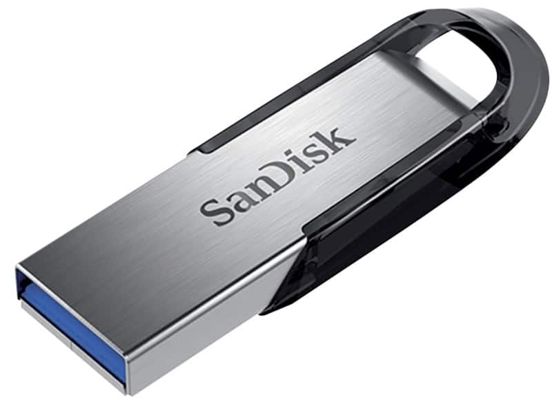 Clé USB SanDisk Ultra Flair USB USB 3.0 64 Go Noir, argenté