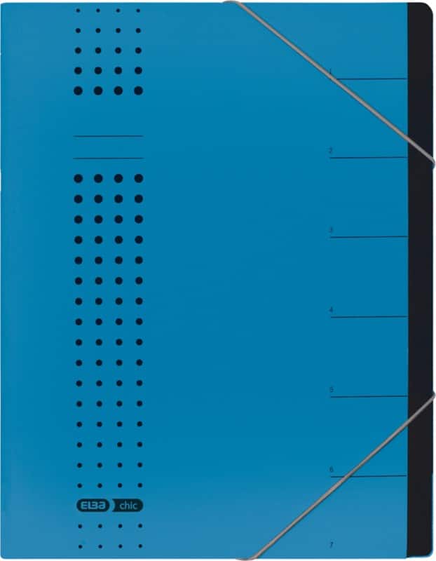 ELBA Sorteermap Chic A4 Blauw Karton 25 x 1,2 x 31,5 cm