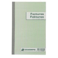 Carnet de factures bilingue Exacompta 53280 Blanc, vert 13,5 x 21 cm 25 feuilles