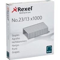 Rexel No.23 23/13 Nietjes 2101053 Staal Zilver 1000 Nietjes