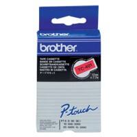 BROTHER Etiketteertapecassette P-Touch TC-401 Rood print op zwart