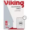 Étiquettes multifonctions Viking Coins droits Blanc 21,2 x 38,1 mm 100 Unités de 65 Étiquettes