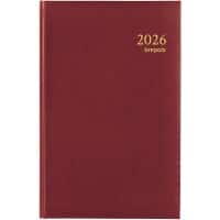 Agenda Brepols Saturnus Lima 2026 Spécial 1 Jour par page Allemand, Anglais, Français, Néerlandais Bordeaux 0.216.1256.04.6.0