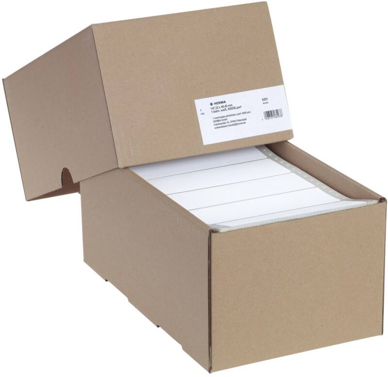 HERMA Etiketten 8293 Klevend Wit 147,3 x 48,4 mm  6000 Stuks