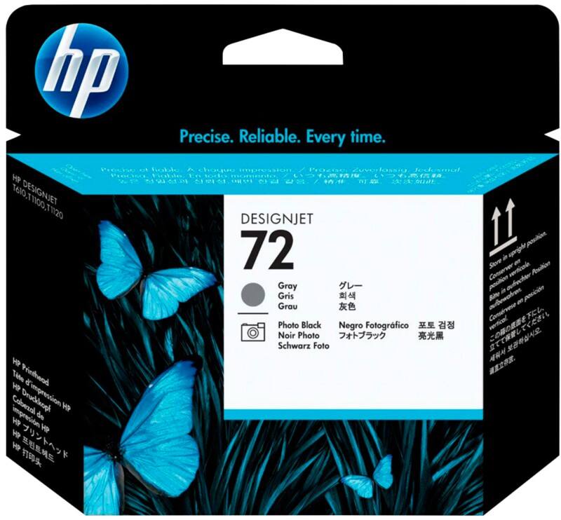 HP 72 Origineel Printkop C9380A Foto zwart, grijs