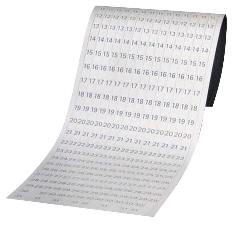 Franken datumstroken JK1203 wit 19,1 x 69,5 cm