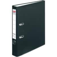 herlitz maX.file Ordner DIN A4 50 mm Zwart 2 ringen Karton, PP (polypropeen) Textuur Staand