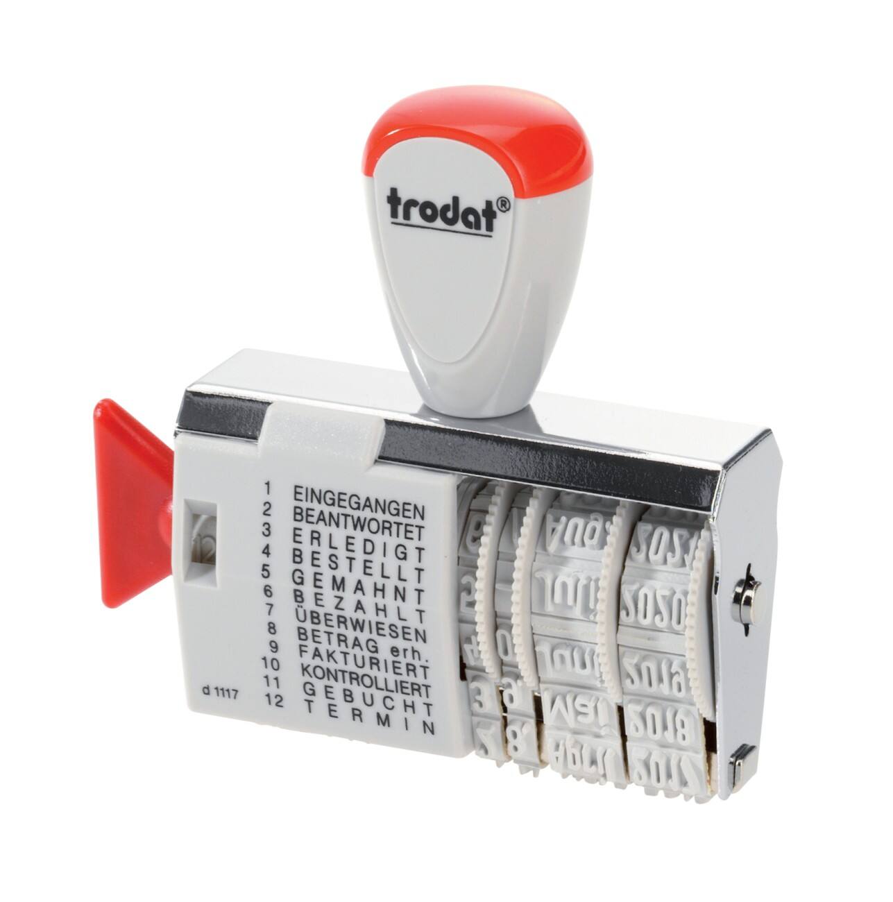 Trodat Classic 1117 Tekst datumstempel Zwart 8 x 7 cm