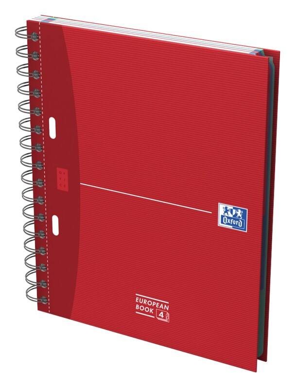OXFORD Office Essentials Schrijfblok A5+ Geruit Spiraal gebonden Karton Kleurenassortiment 200 Pagina's 100 Vellen