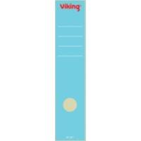 Étiquettes pour dos de classeur Viking 60 mm Bleu Longues 10 Unités