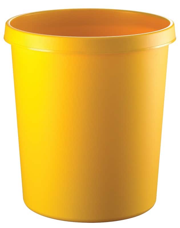 helit Prullenbak 18 l Geel PE (polyetheen) The German