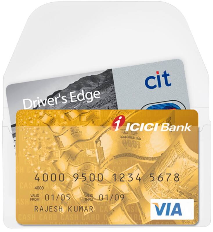 Djois 6825-10 Visitekaarttas Polypropyleen 105 x 60 mm 10 Stuks