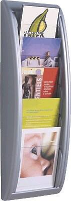 Porte-brochures mural Quick Fit A5 Paperflow Montage mural Gris 4063-35 22,7 x 9 x 65,5 cm 4063-35