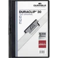 DURABLE Duraclip Klemmap 30 Vellen A4 Zwart