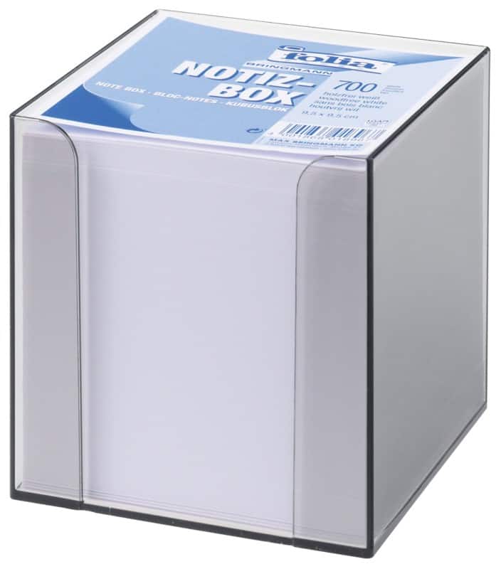 Folia Transparante plexiglashouder + navulling 90 x 90 mm Wit 700 Vellen