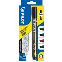 Pilot 400 permanentmarker fijn beitelpunt 1,5 - 4 mm kleurenassortiment 4 stuks