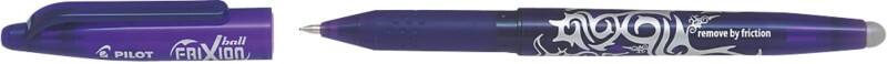 Pilot FriXion Ball Niet-intrekbaar Rollerballpen Paars 0,35 mm Medium Kegelvormig Navulbaar 50% Gerecycled
