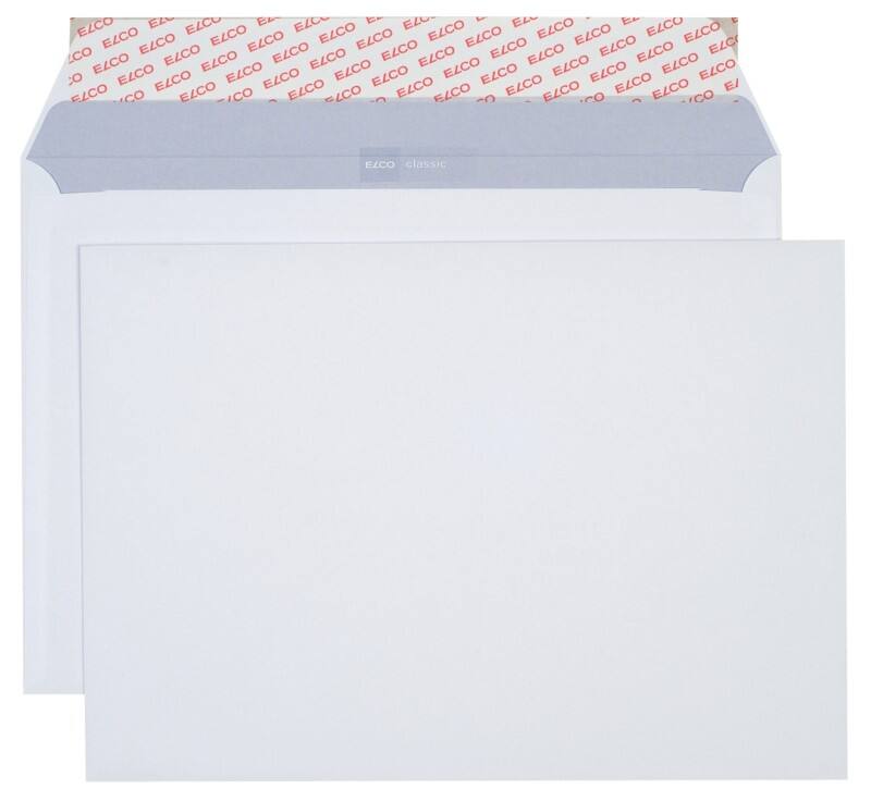 Elco Classic Enveloppen Zonder Venster C4 324 (B) x 229 (H) mm Kleefstrip Wit 120 g/m² 250 Stuks