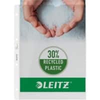 Pochette perforée Extra Strong Leitz A4 Relief Transparent 130 microns PP (Polypropylène) Au-Dessus 4 Perforations 47200003 100 Unités