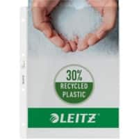 Leitz Extra Strong Showtassen A4 Generfd Transparant 130 micron PP (Polypropeen) Boven 4 Gaten 100 Stuks