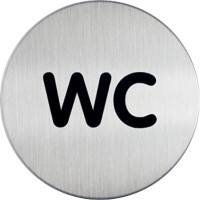 Pictogramme DURABLE "WC" Acier inoxydable 8,3 x 8,3 cm