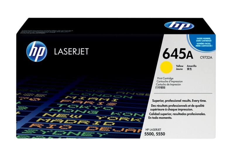 Toner HP 645A D'origine C9732A Jaune