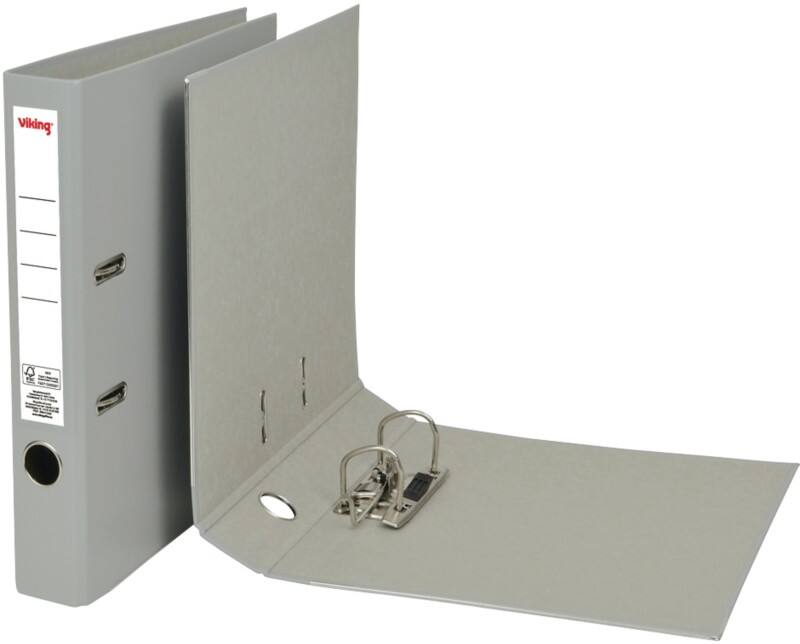 Viking Smal Ordner A4 50 mm Grijs 2 Ringen Kunststof Mat Staand