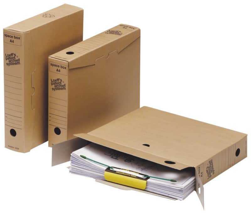 Loeff's Space Box Karton Archiefdoos Bruin 6,3 x 32 x 24,5 cm 50 Stuks