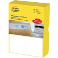 Étiquettes d'affranchissement Avery 3441 Blanc 138 x 48 mm 250 Feuilles de 2 Étiquettes