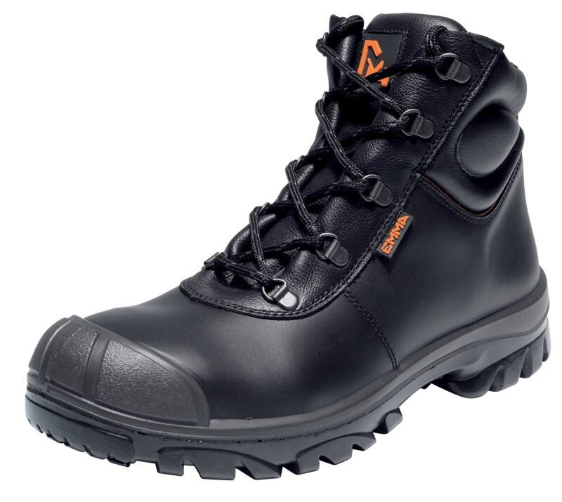 EMMA Hoog Veiligheidsschoenen Leer, staal Zwart 44 2 Stuks