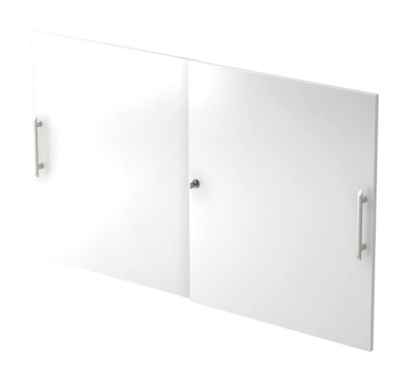 Hammerbacher Matrix Kastdeuren Zilver 1.200 x 748 mm Pak van 2