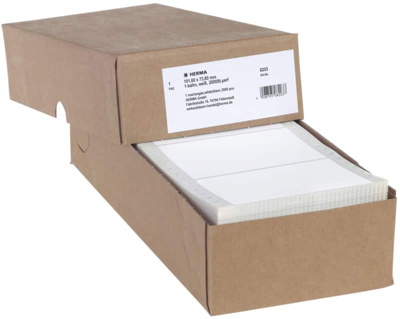 HERMA Etiketten 8203 Klevend Wit 101,6 x 73,8 mm  2000 Stuks