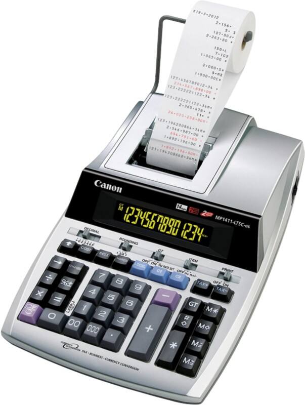 Calculatrice imprimante Canon MP1411-LTSC 14 chiffres Argenté