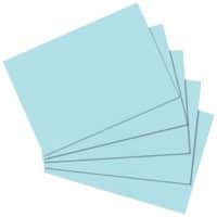 Fiches index alphabétique herlitz Bleu 21 x 14,8 cm 100 Unités