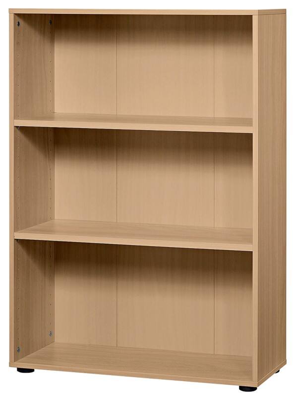 Hammerbacher Matrix Gemelamineerde spaanplaat Boekenkast 2 Planken 800 x 330 x 1.144 mm Bruin Beuken