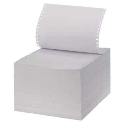 niceday Kettingpapier Gerecycled A4+ Geperforeerd 60 g/m² 24 x 30,5 cm Wit 2000 Vellen