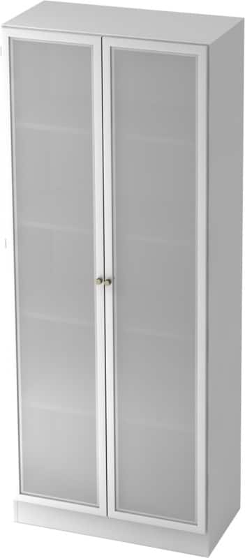 Armoire Hammerbacher 5FH Aggloméré, Verre Blanc 800 x 420 x 2004 mm