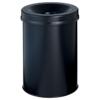 DURABLE prullenbak 3305-01 metaal 15L zwart 35,7 cm