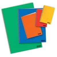 Cahier à spirales Ursus A6 Assortiment Couverture pressboard Quadrillé 48 feuilles Paquet de 10