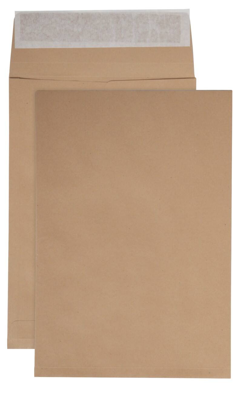 Pochettes kraft à soufflet Office Depot C4 120 g/m² Brun Sans Fenêtre Bande adhésive 50 Unités
